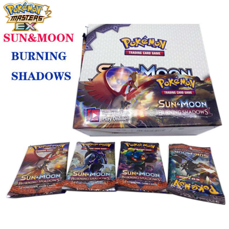 English Pet Pokmon POKEMON Booster Box Cards Sun and Moon Edition w260225