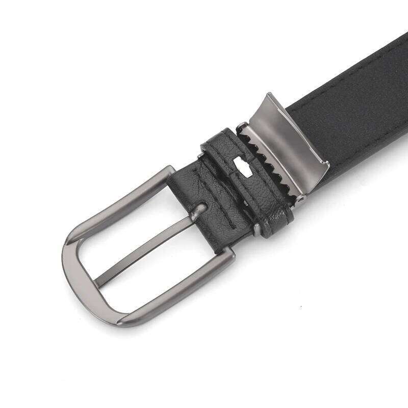 High Quality Alloy Pin Buckle Simple And Versatile Men's Business Belt Unisex Gift Suitable For Formal Occasions Y260225