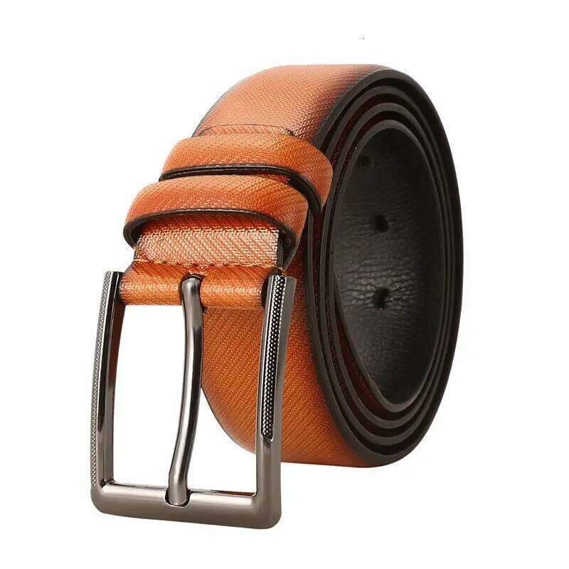 New Fashion PU Leather Designer Pin Buckle Belt Business Men's Belts Y260225