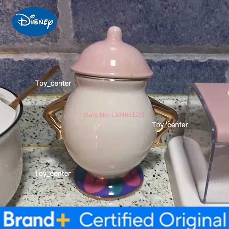 Teapot Cute Cartoon Beauty And The Beast Coffee Pots One Tea Sets Birthday Present Mug Mrs Potts Chip Cup Tea Pots Cup H260225