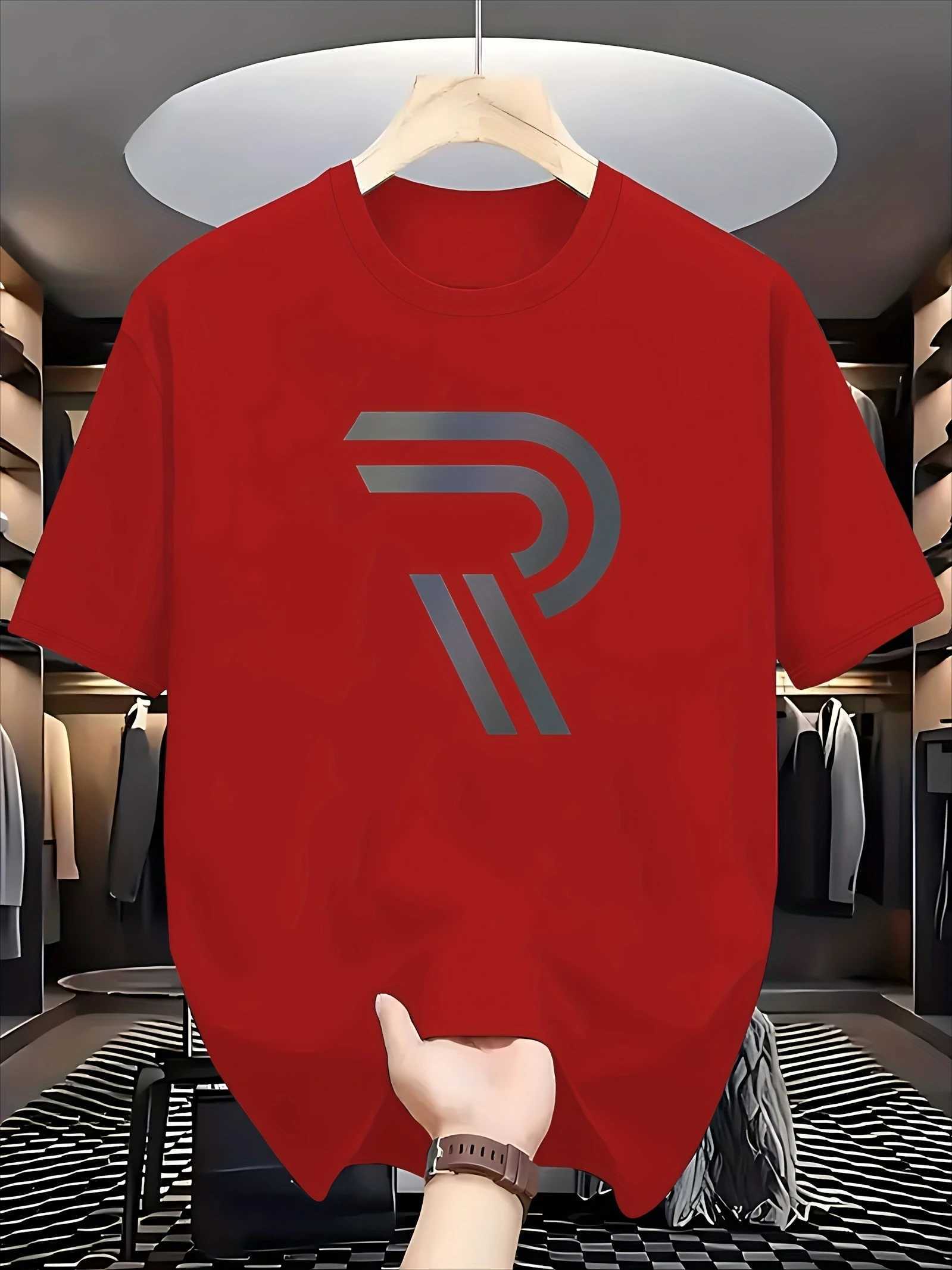 Men's Casual Luxury Graphic T-shirt - Trendy Streetwear Comfort Short SleeveT260225