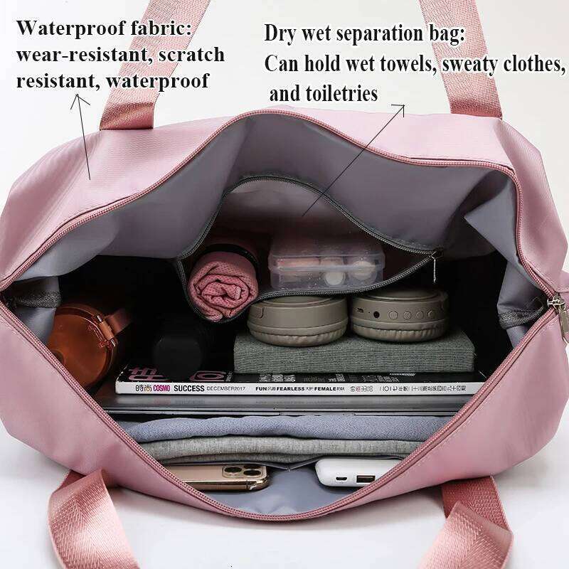 New travel simple sports fitness Korean version large capacity handbag expandable student leisure bag Y260225