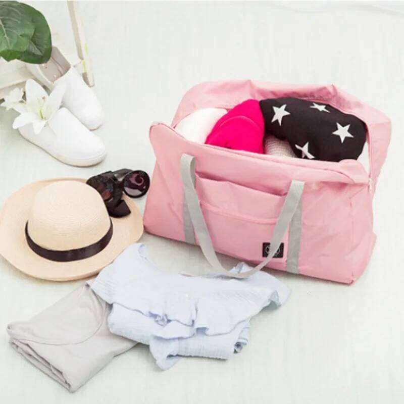 1pcs Foldable Duffel Lightweight Luggage Tote Portable Large Capacity Outdoor Travel Fitness Storage Bag Y260225