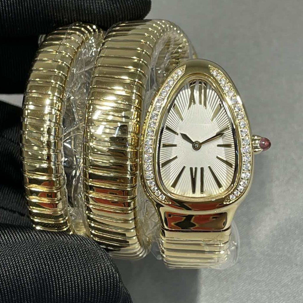 Upgraded version with high quality Ladies Watch Swiss Quartz movement Case and strap made of precision steel material 32mm with diamonds