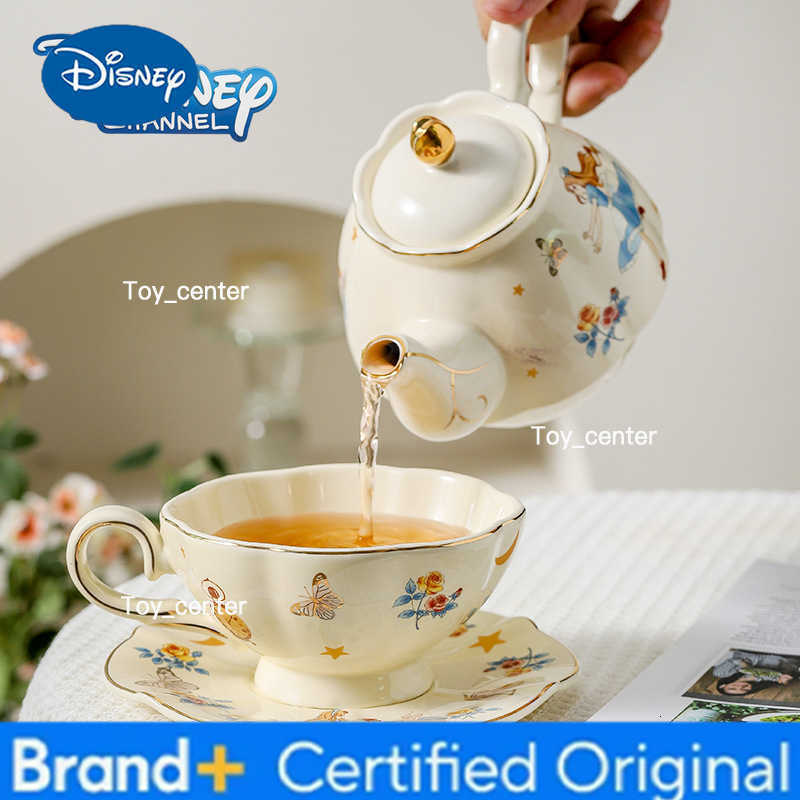 Alice in Wonderland Tea Set Porcelain Coffee Tea Pot with Cups Vintage Floral Afternoon Tea Service Cartoon Gift Set H260225