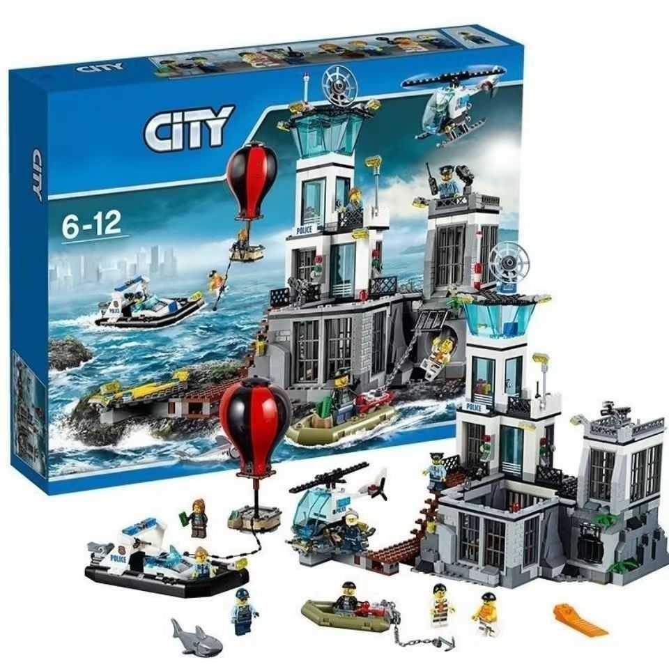 City Police Series Police Bank Chase Police Station Helicopter Truck Boy Building Block Toys Childrens Educational Toys X260225