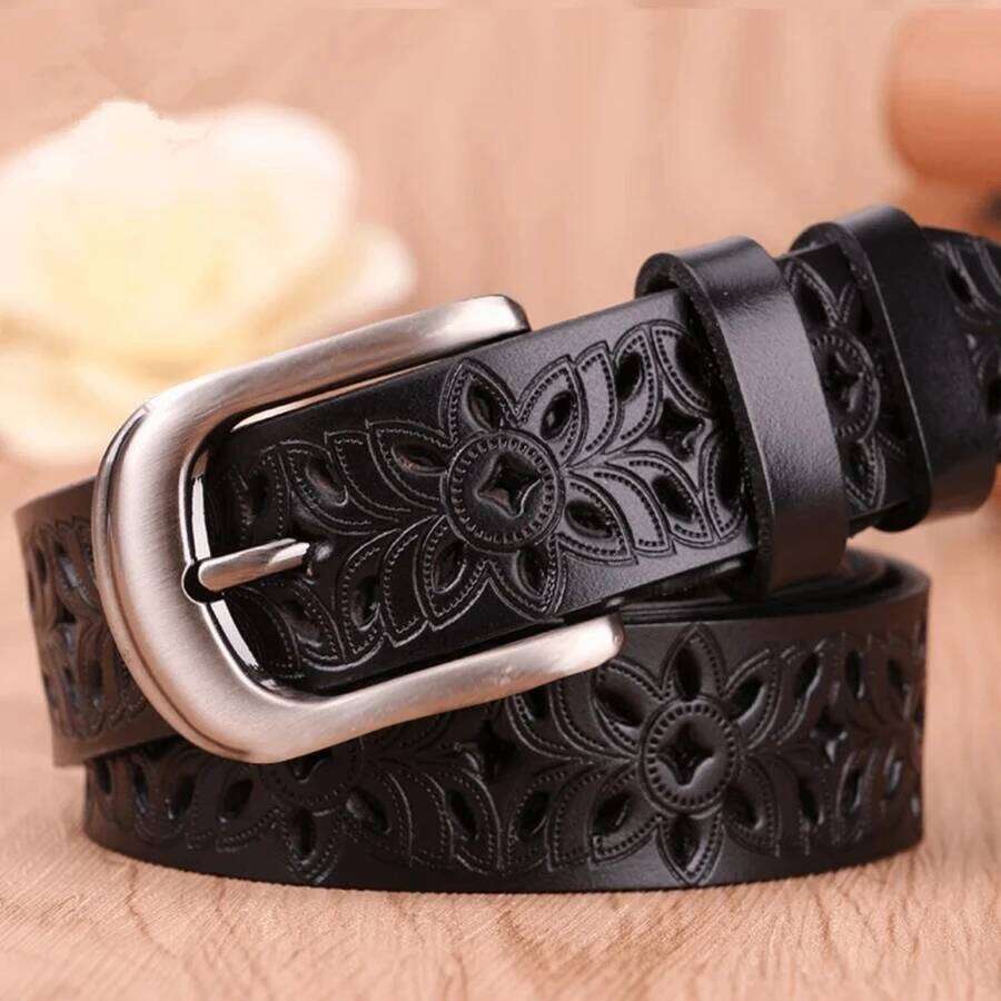 High-Quality Wear-Resistant And Waterproof Pu Leather Black Business Casual Skirts Accessories women belts Jeans Vintage Belts Y260225