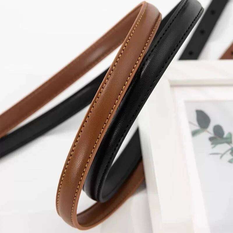 2025 New Retro Vintage Gold Designer Genuine Leather Women Fashion Belt Knot Buckle Waistband Cummerbund for Dress Jeans Y260225
