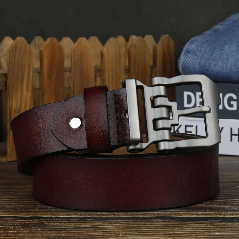 Men's High Quality Genuine Leather Belts Adjustable Casual Formal Male Pin Waistband for Jeans Pants Perfect Father'S Day Gift Y260225