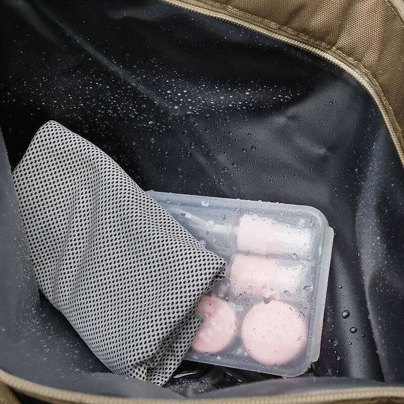 2025 New Fitness Fashion Men's Casual Large Capacity Sports Handbag Travel Storage Luggage Simple Zipper Bag Y260225