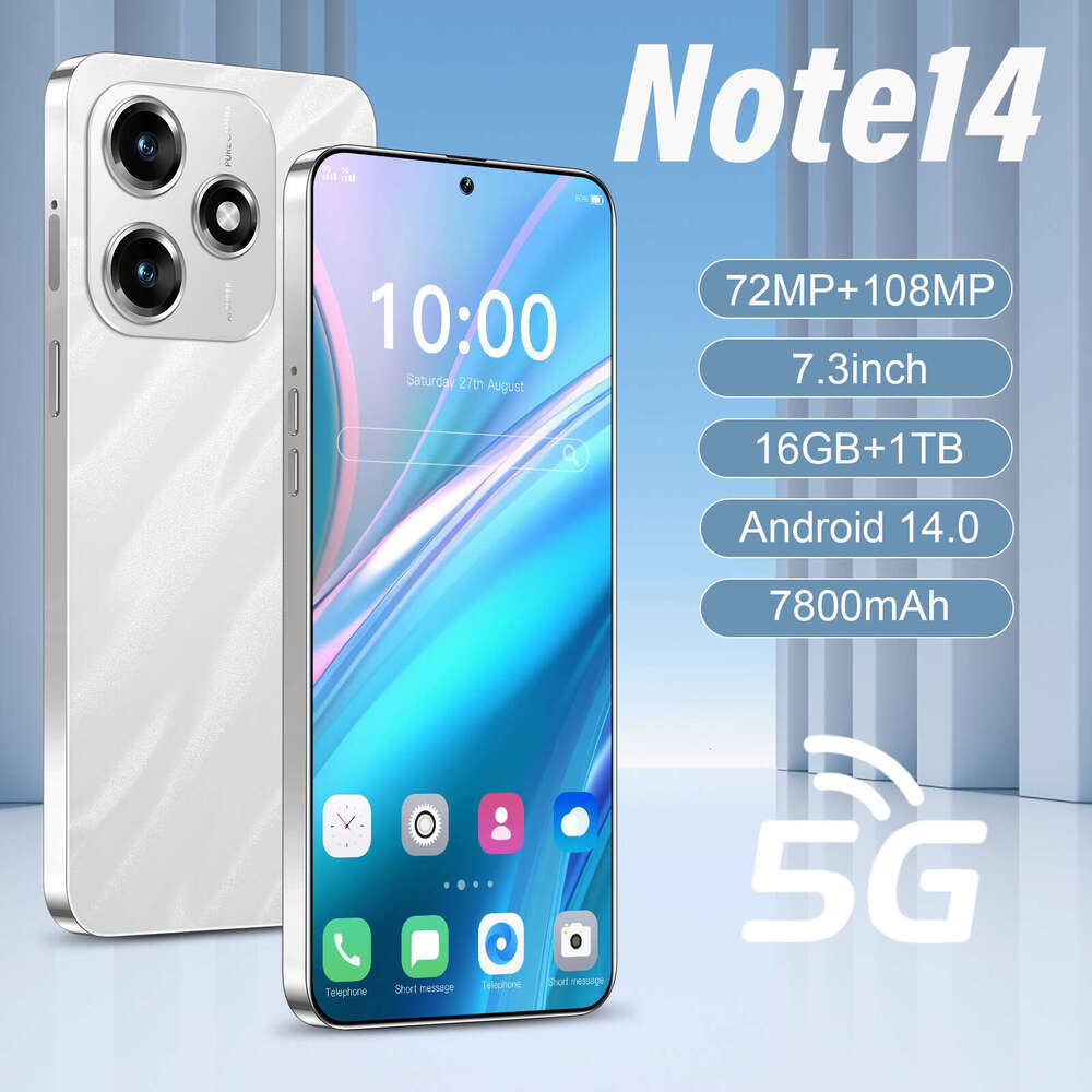 Well-known Brand Brand New Cross-Border Hot Sale Smart Phone Note TB Memory Large Screen Source Factory Wholesale Price CKS