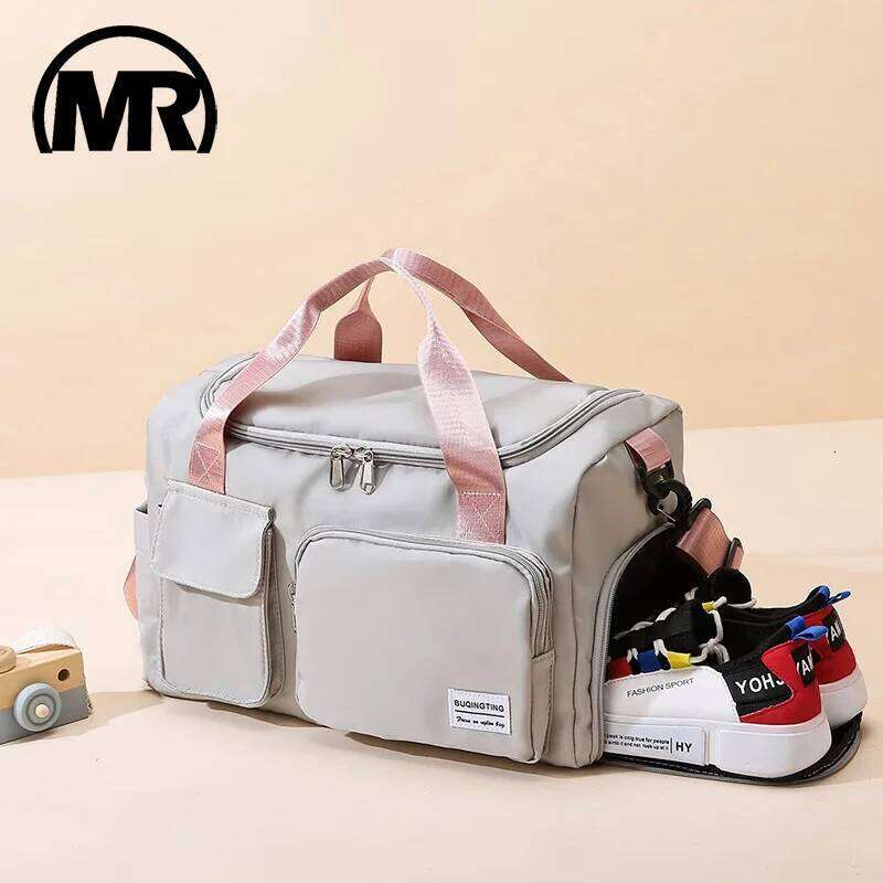 MARKROYAL Travel Canvas Gym Bag For Women Duffle Bags Waterproof Shoulder Shoe Compartment Pocket Handbag Dropshipping Y260225