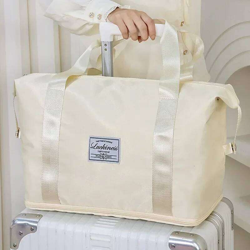 Large Capacity Travel Storage Oxford Wet and Dry Separation Maternity Bag with Expandable Design for Efficient Organization Y260225