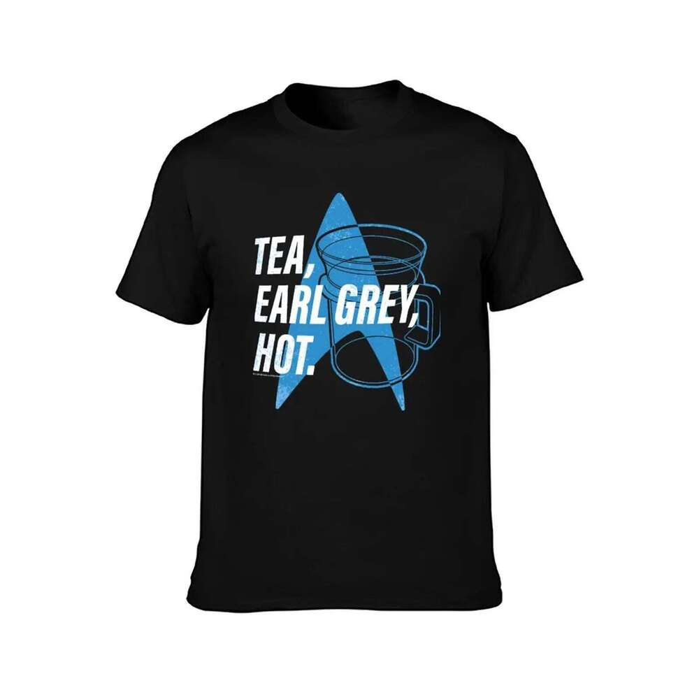 Star Trek Next Generation Tea, Earl Grey , Hot Distressed Poster T-Shirt cotton tshirt 100% man t shirts for men T-shirt C260225