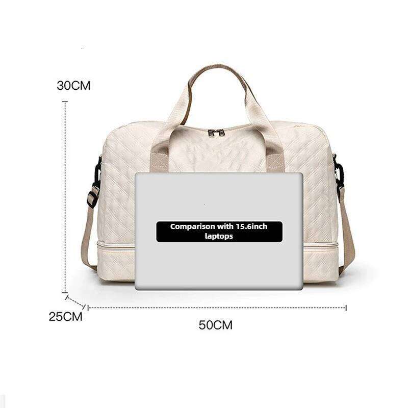 Waterproof And Wear-resistant Gym Tote Bags, Lightweight Luggage Bag, Large Capacity Travel Duffle Dry Wet Separation Bag Y260225