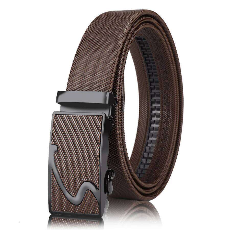 Men's with automatic buckle, Korean version trendy casual middle-aged and young business leather pants belt Y260225