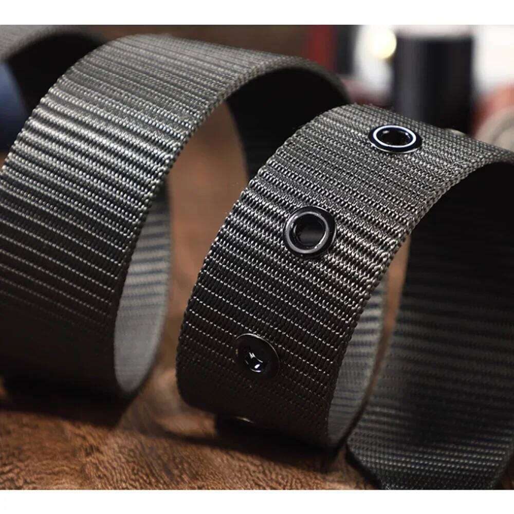 Genuine Tactical Quick Release Outdoor Military Breathable Belt for Men Cowboy Nylon Sports Accessories Y260225