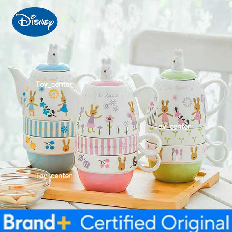 Cartoon teapot set Ceramic tea set with hand tea set Sugar rabbit mother pot with filter Christmas gift H260225