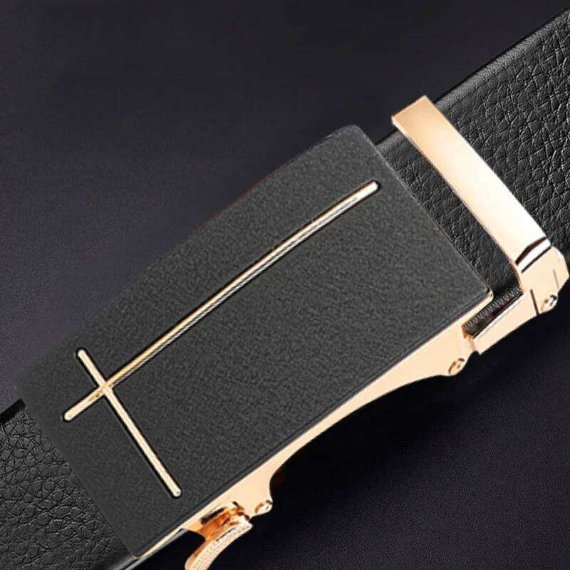 JIFANPAUL New Fashion Automatic Buckle Business Genuine Leather Jeans High Quality Men's Belt No Gift Box Y260225