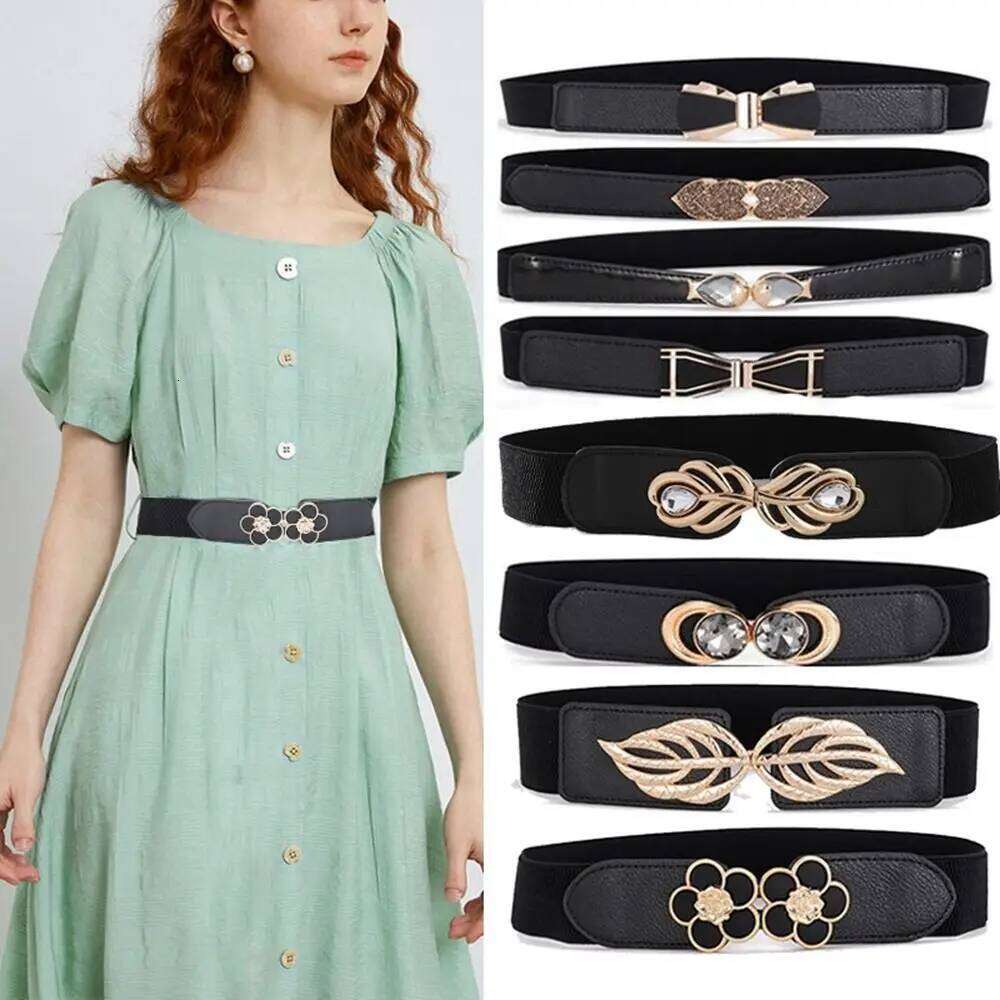 Women's Elastic Wide Waist Belt Stretchy Classic Cinch Belts Fashion Waistband For Dresses Y260225