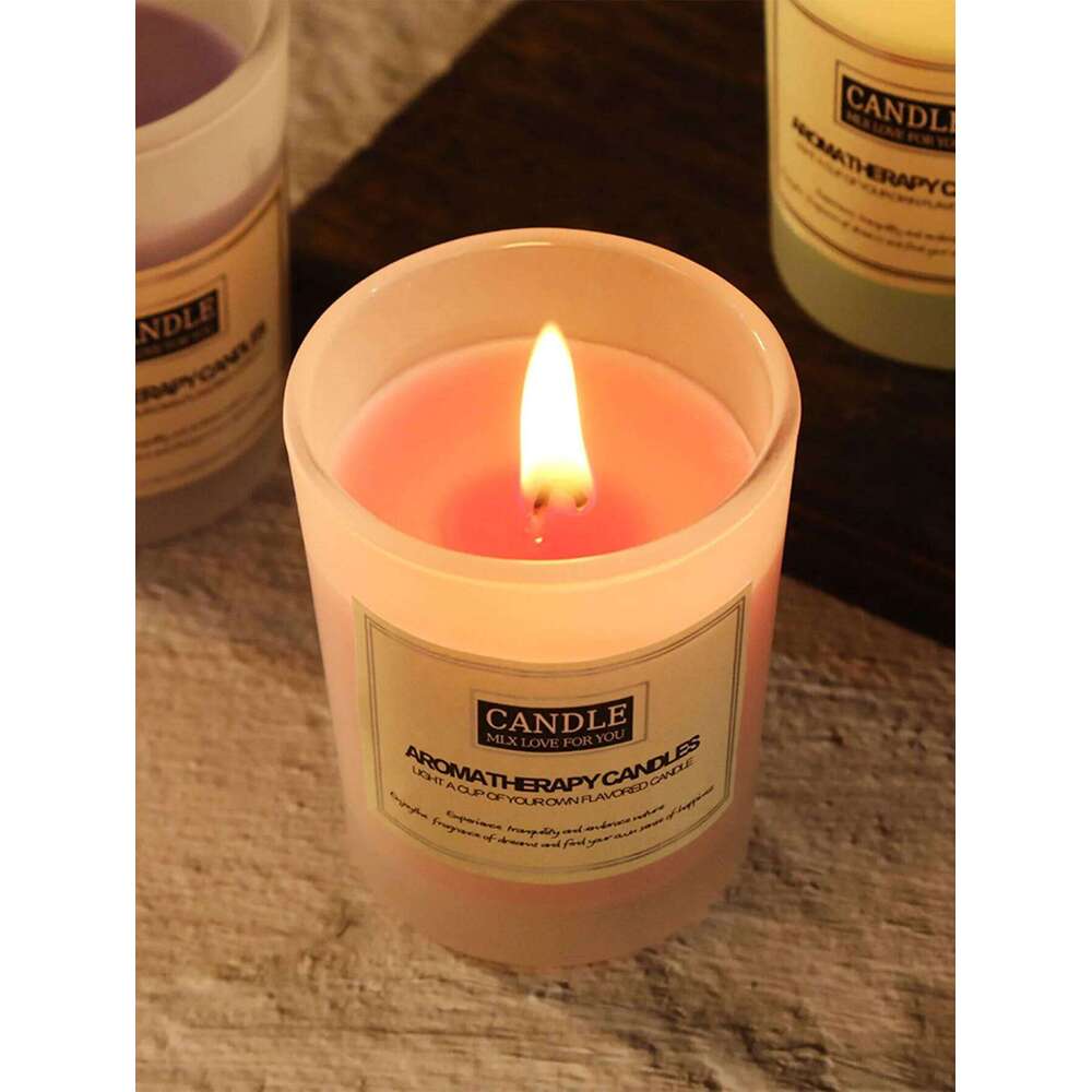 Bright glass cup scented candle, creative home gift, smokeless aromatic candle ornament H260225
