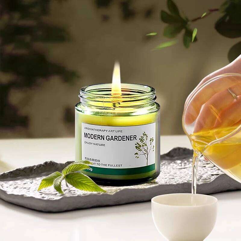 Tea Aroma Gift For Home Bedroom Long Lasting Fragrance Expansion Plant Aromatherapy Candle DIY Souvenir Air Purification H260225