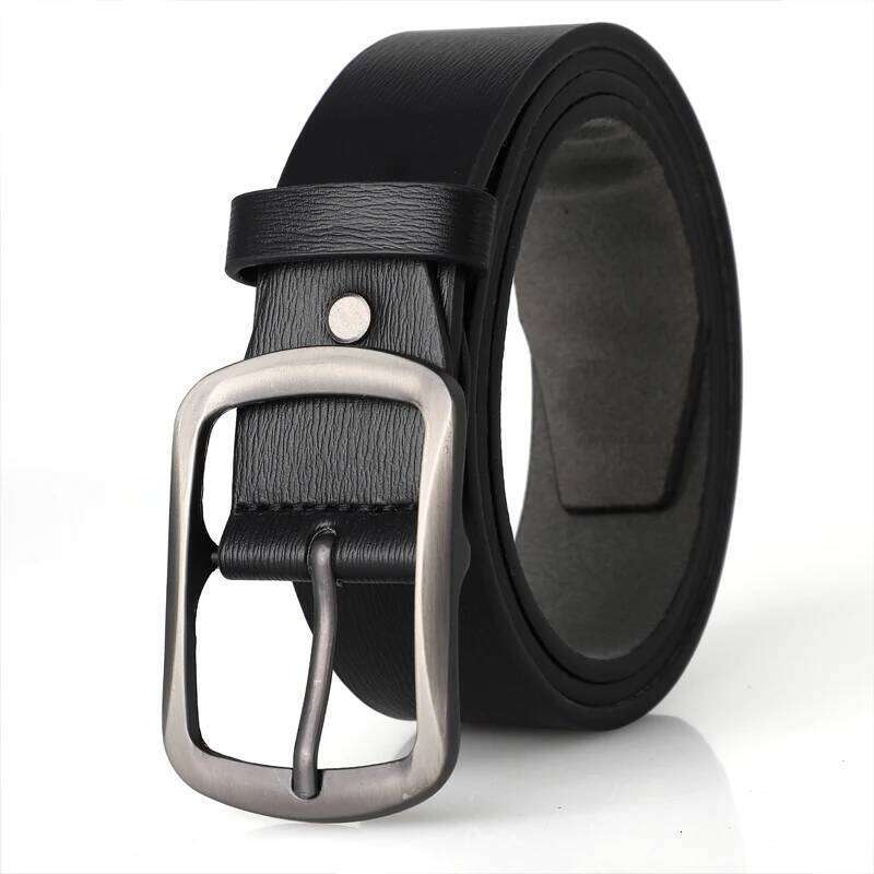 New Fashion Men's Metal Pin Buckle Belt Leisure Business Accessory Designer Belts For Jeans Waist Strap Plus SizeFor Ideal Gift Y260225