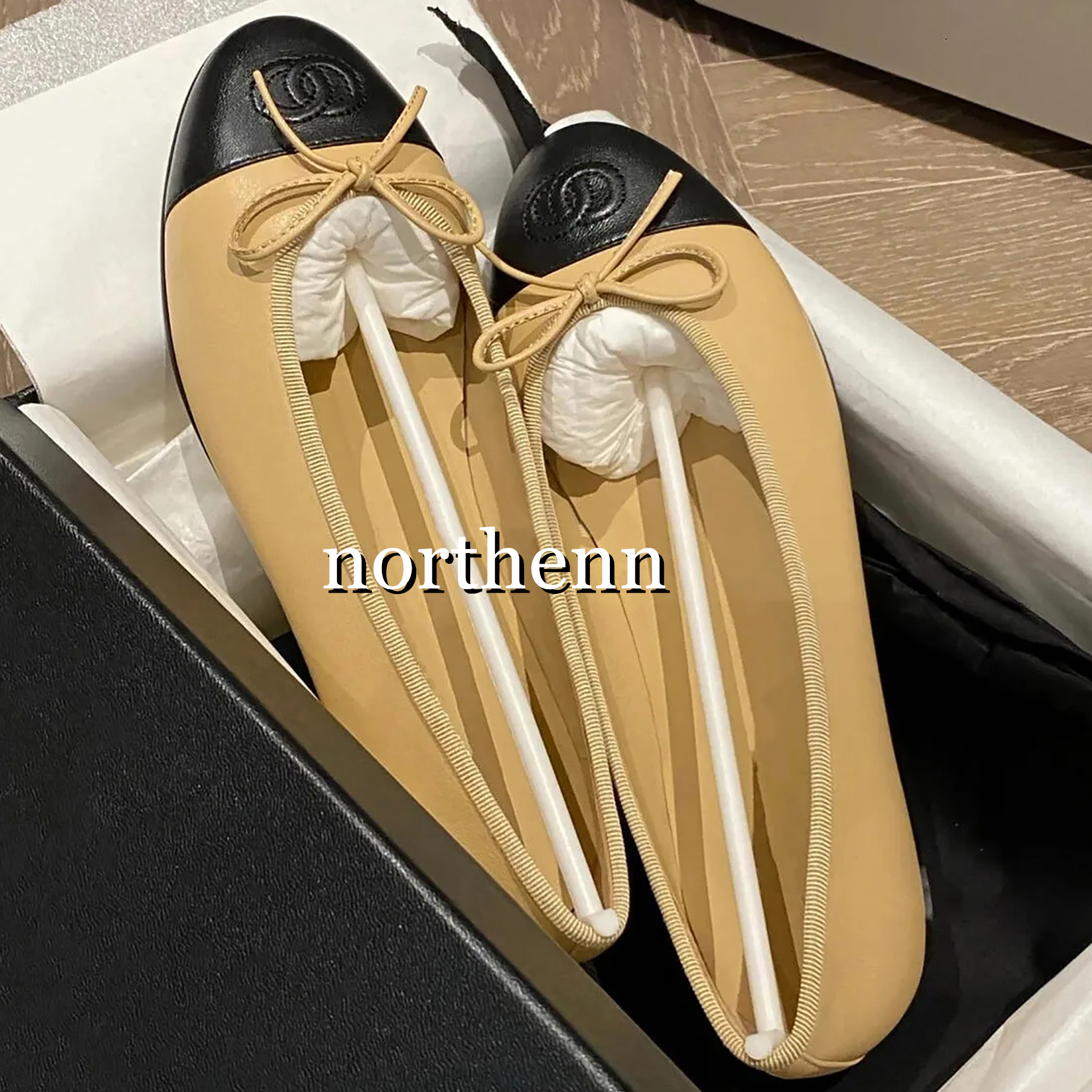 Designer Shoes CC Ballet Flats Shoes Paris designer Black CC Shoes Women Quilted Genuine Leather Slip Ballerina Luxury Round Toe Ladies Dress Shoes HJ2G Slingbacks