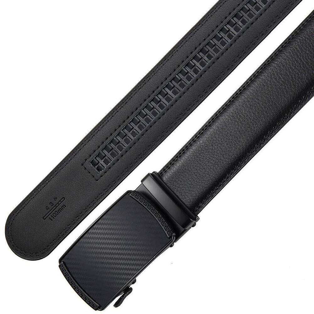 Men' Plus Extra Large Size Belts 130 140 150 160 170 cm Tall Men Leather Alloy Ratchet Automatic Buckle Waist Belt for Jeans Y260225