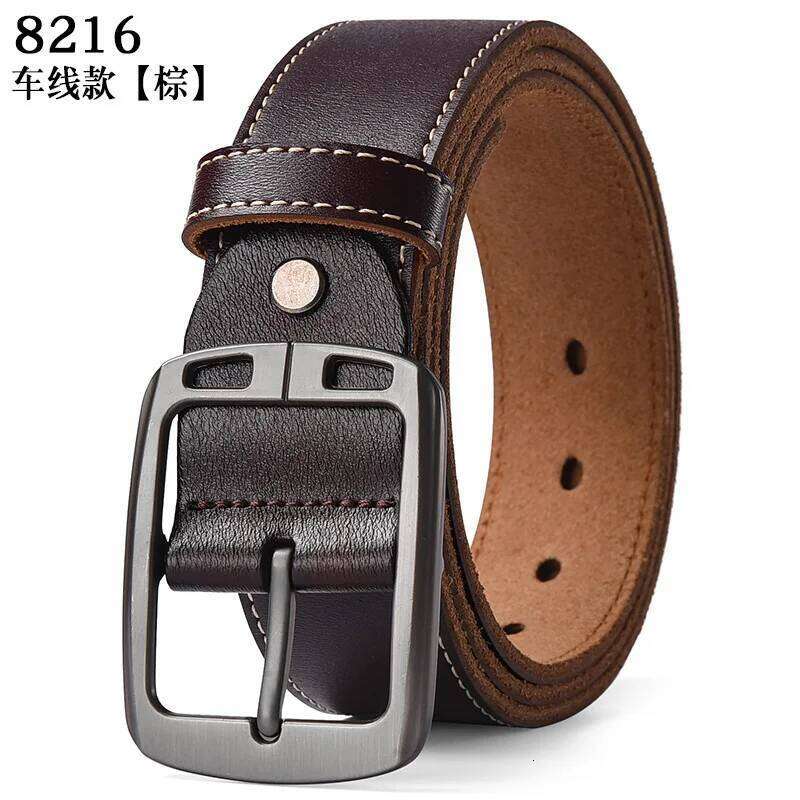 Male Pin Buckle Waistband Large Size 105-140 150 160 170cm Men's Genuine Leather Belts for Jeans Pants Perfect Father'S Day Gift Y260225