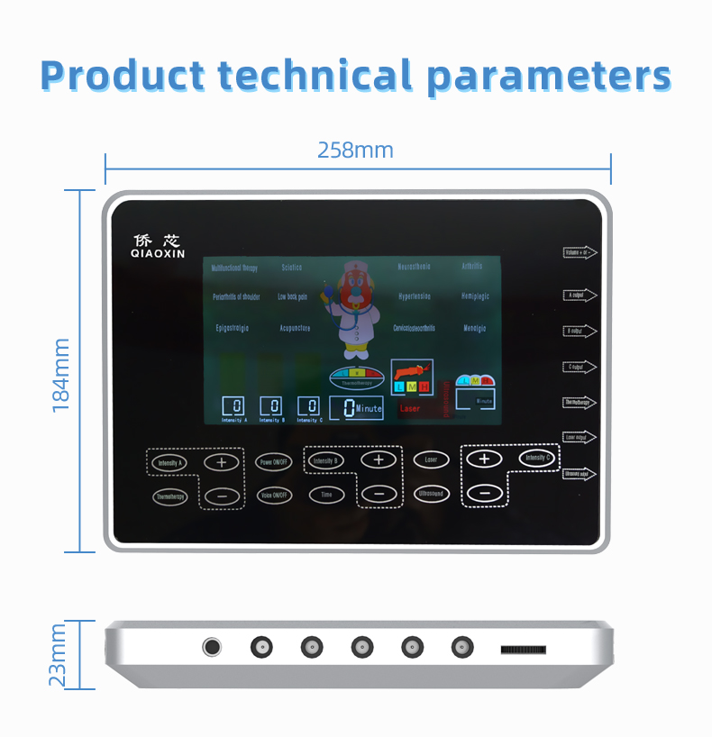 Qiaoxin OEM/ODM 2026 new intelligent massager, equipped with pulse technology EMS/TENS muscle stimulator, targeting body pain and muscle soreness.