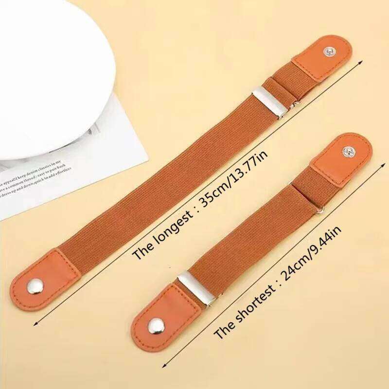 A pair of elastic jeans belt with invisible lazy people without punching holes. Y260225