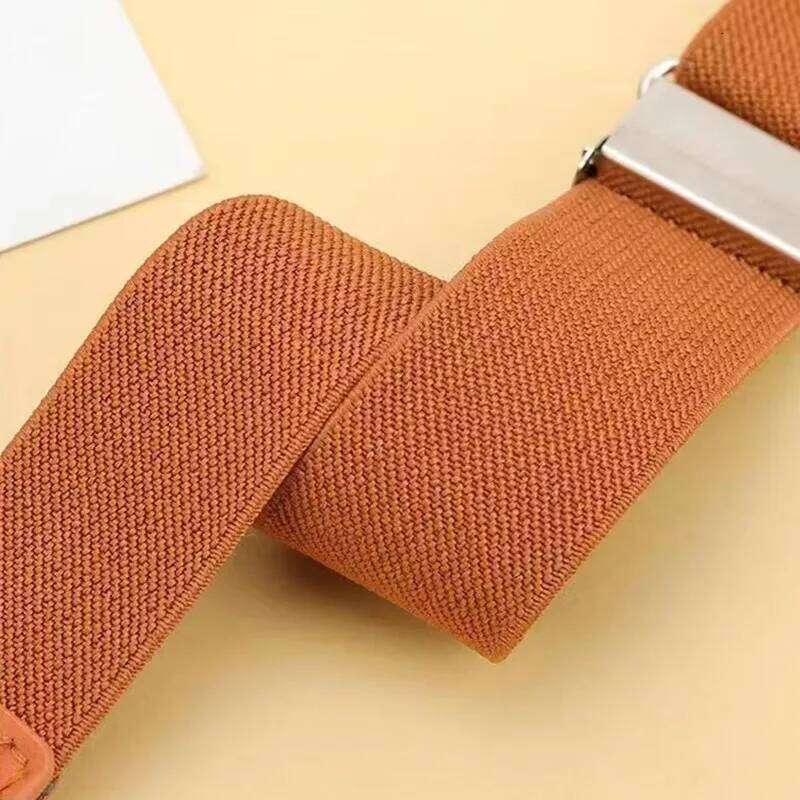 A pair of elastic jeans belt with invisible lazy people without punching holes. Y260225