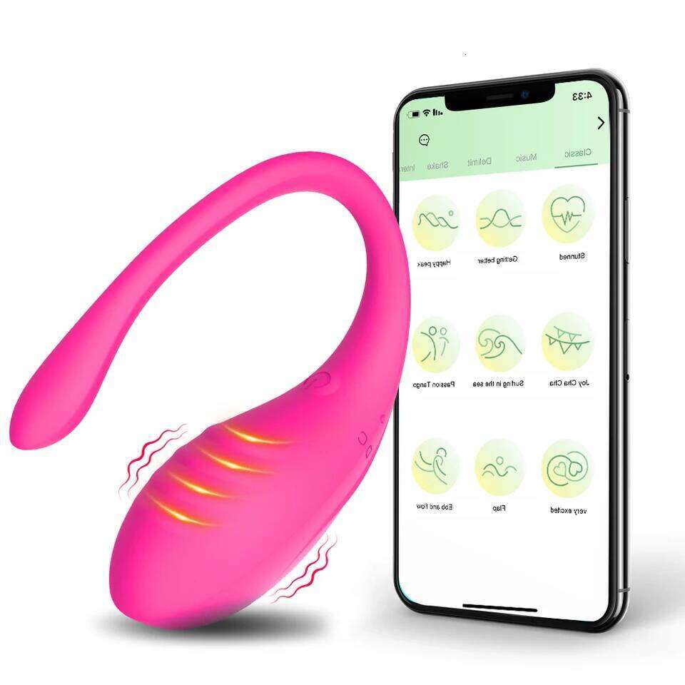Wearable Massager Mini Vibrator with App Control Vibration Remote Controller Couple Love Sex Toy Adult Products 26H0224