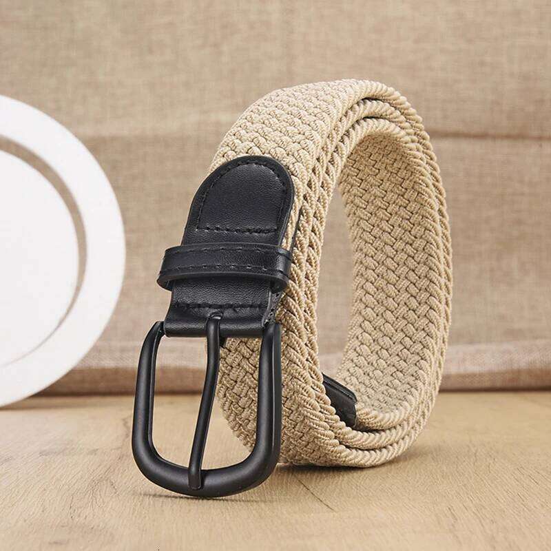 Casual Woven Elastic For Outdoor Rock Climbing Training Work Men'S Fashion Women'S Paired With Jeans Belt Y260225