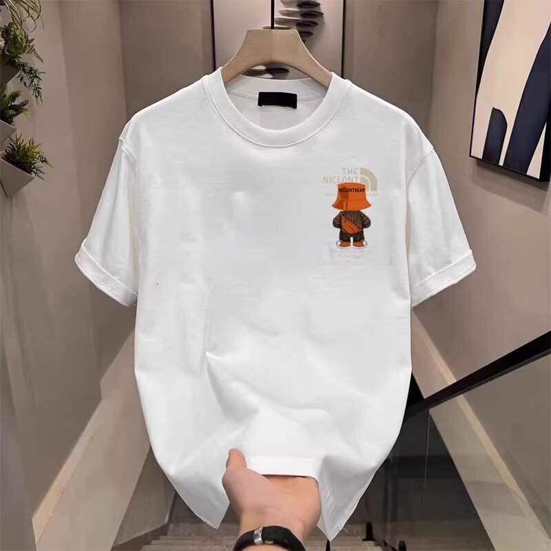 2026 New Designers 100% Cotton Men's Summer Short-sleeved Shirt - Loose Fit Luxury Casual Basic Shirt - Suitable For Daily Sports Wearing