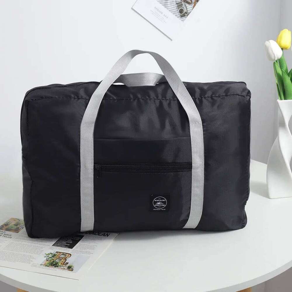 1pc Folding Organiser Luggage Handheld Boarding Bag Large Capacity Travel Storage Y260225