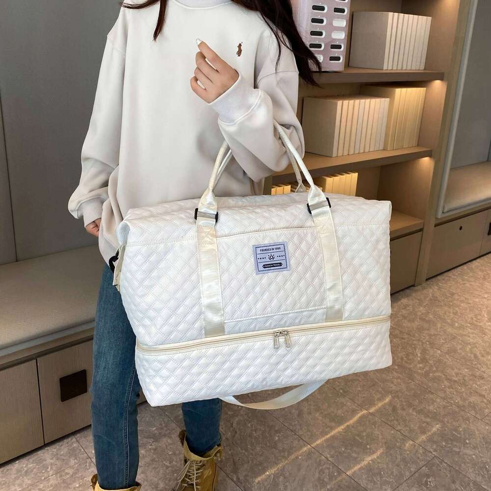 Large Capacity Travel Duffle Sports Gym Yoga Tote Weekend Overnight Bag and Luggage Organiser Y260225