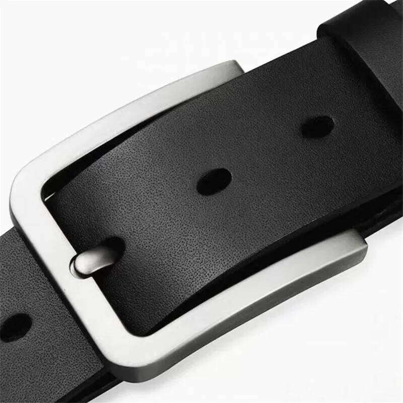 New Business Leisure Men's Alloy Square Pin Buckle Male Famous Brand Luxury Designer PU Leather Jeans Belts for Men Y260225