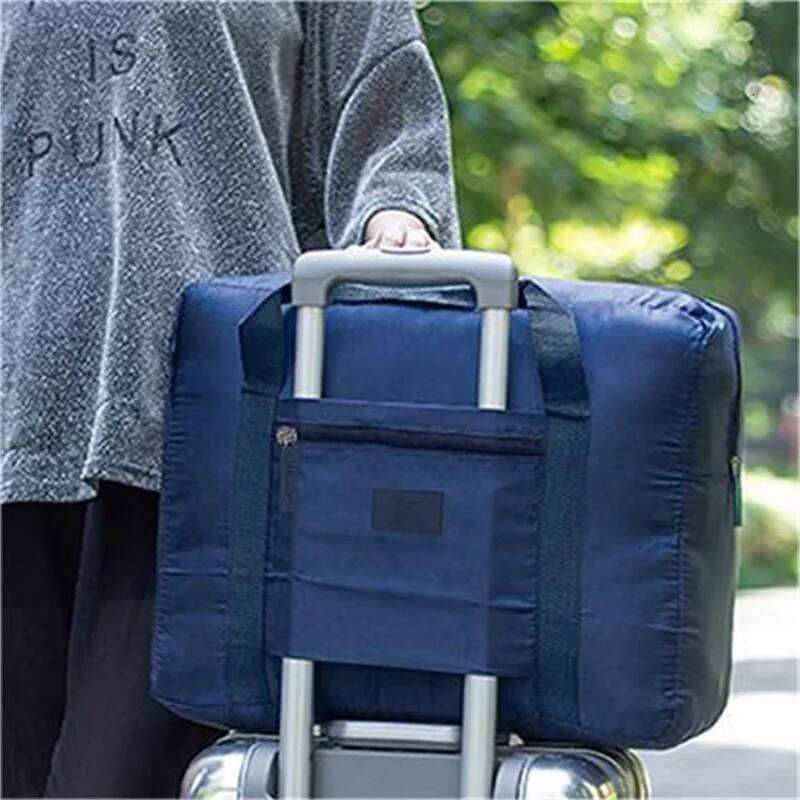 High Capacity Folding Nylon Waterproof Duffel Bag Hand Clothes Organizer Men And Women Travel Storage Y260225