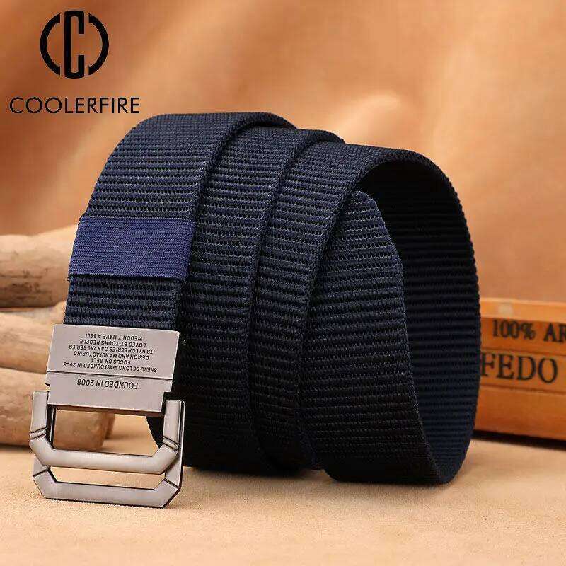 Nylon Webbing Fabric Tactical Army Canvas Casual Fashion Luxury Designer Jeans Belt for Men Military Sports Strap HB009 Y260225
