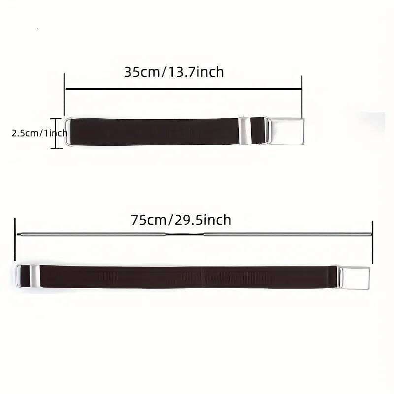 Customized Name Elastic Waist Belt Boys & Girls Solid Color Square Buckle Waistband Perfect for Casual Attire, Holiday Gifts Y260225