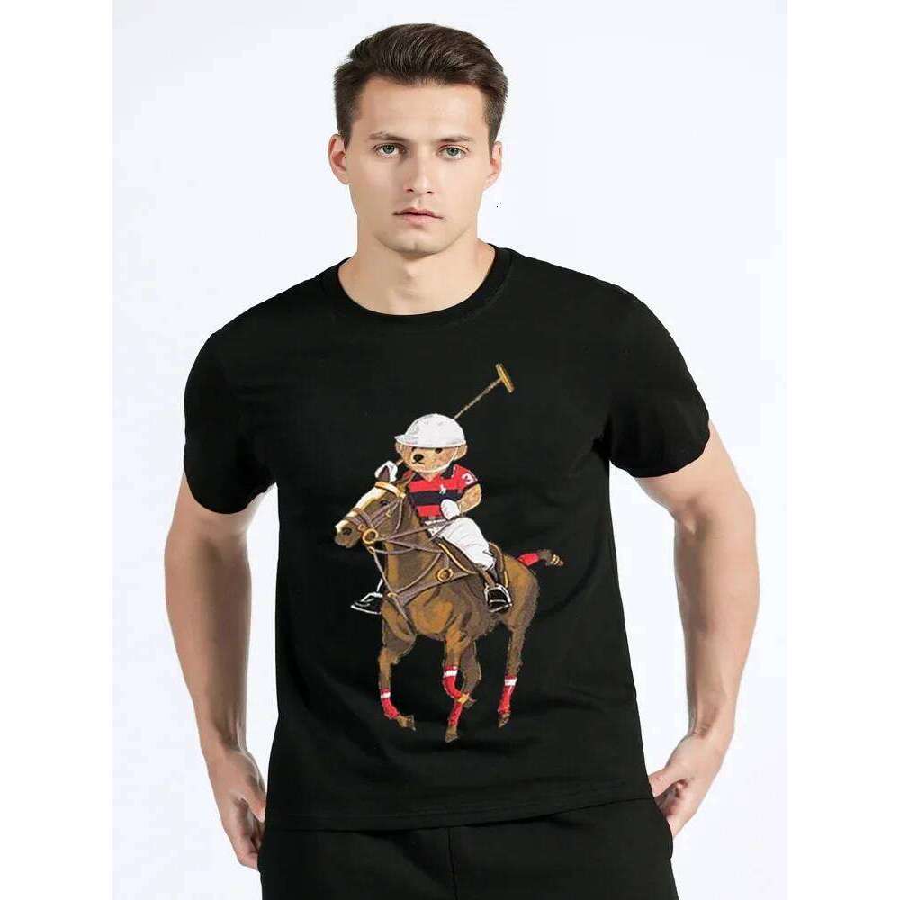 Hot Sale Funny Teddy Bear Tshirt Fashion Summer Casual Cotton Tops Tee Unisex Clothing Men T Shirt Streetwear harajuku C260225