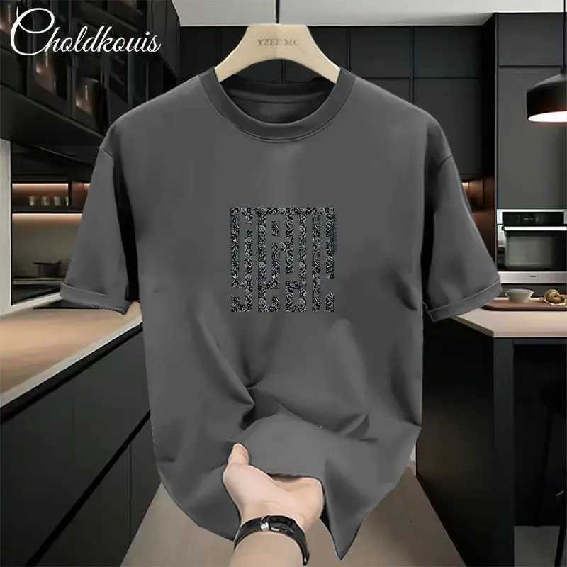 Men's Luxury Casual 3D Print T-Shirt Cotton Crew Neck Short Sleeve Loose INS Couple StyleT260225