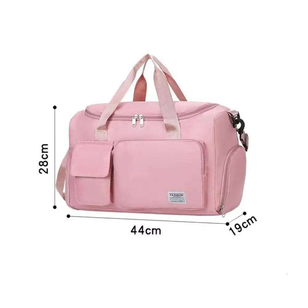 Large Capacity Carry on Travel Bag Waterproof Wet Dry Separation Sports Shoulder Bags Two-Way Zipper Shoe Compartment Y260225