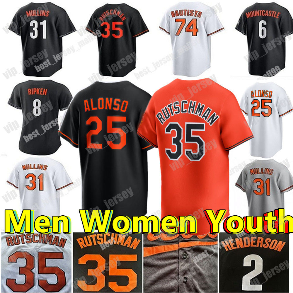 Custom Adley Rutschman Pete Alonso Jersey Gunnar Henderson Jackson Holliday Mullins Ryan Mountcastle Corbin Burnes Felix Bautist Baseball Men Women Youth