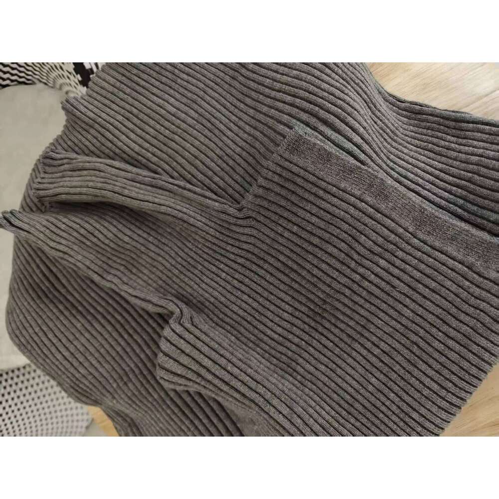 women's casual solid color high neck slim sweater dress long style XJ260225