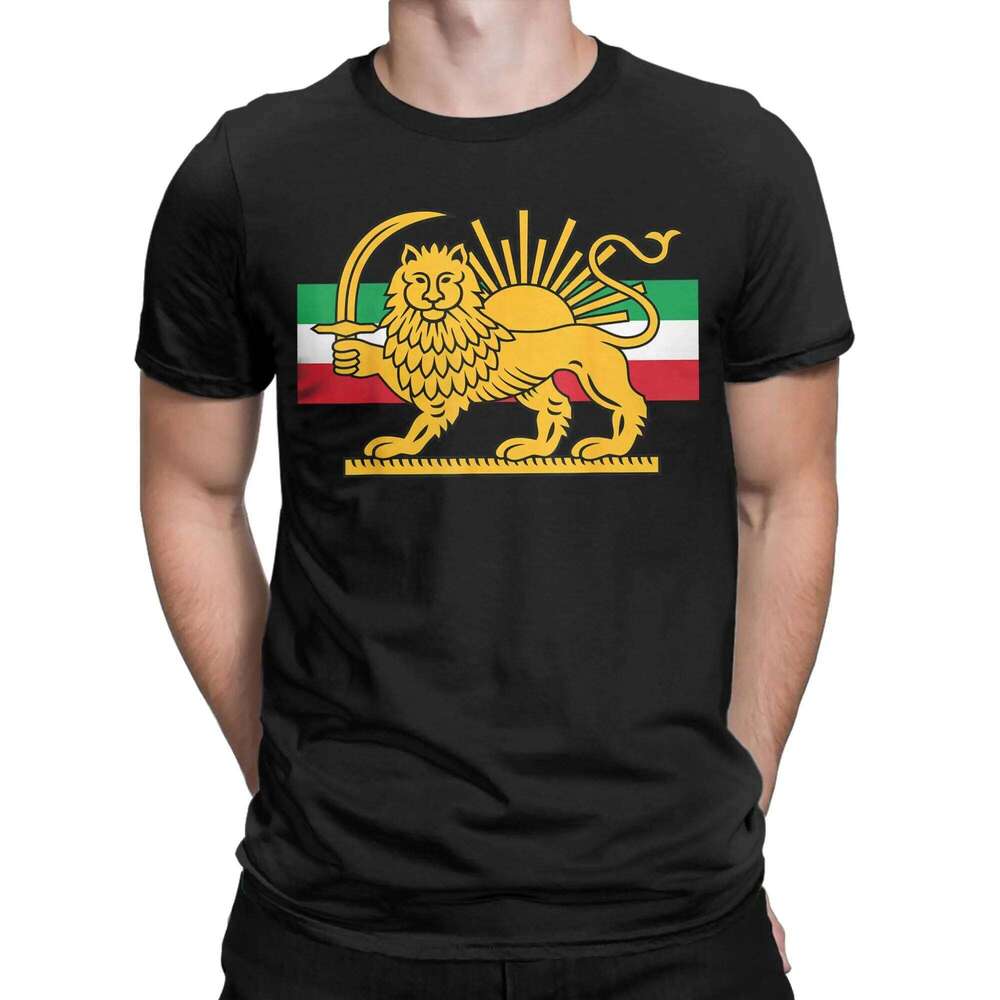 Men Shir O Khorshid Lion And Sun Iran Persia T Shirts Cotton Clothes Streetwear Short Sleeve T-Shirt Casual Tee Shirt Large Size C260225