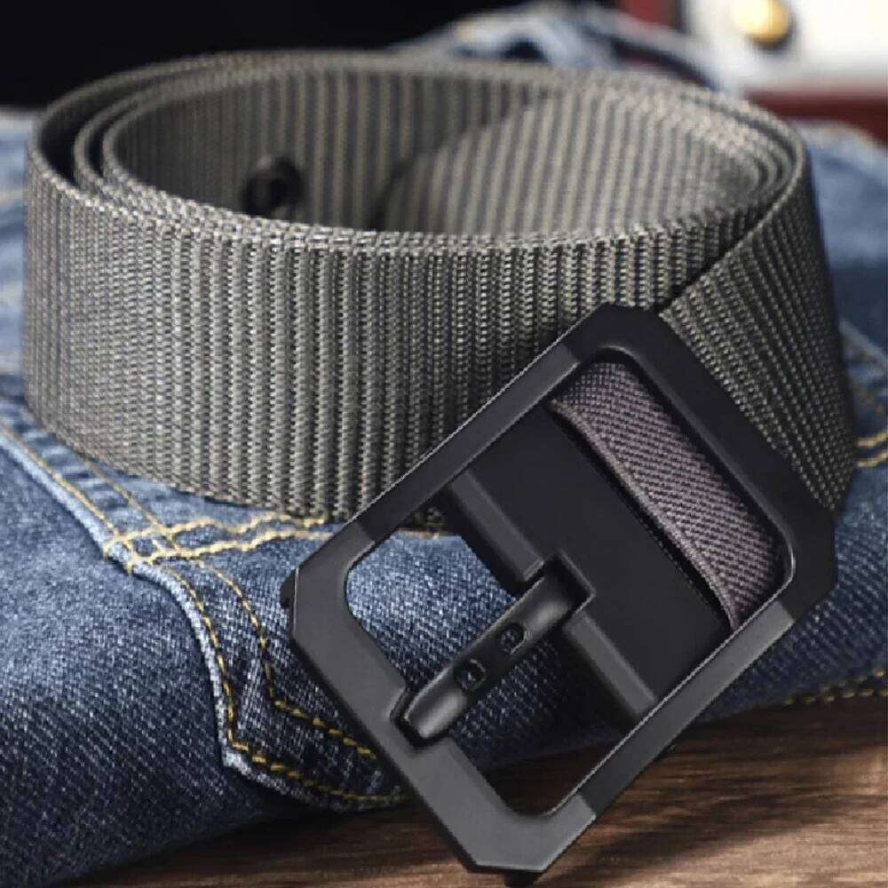 Genuine Tactical Quick Release Outdoor Military Breathable Belt for Men Cowboy Nylon Sports Accessories Y260225