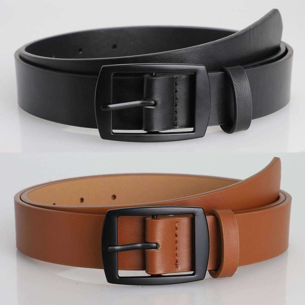 New Men's High-Quality PU Leather Metal Pin Buckle Leisure Business Waistband Fashionable Lady Accessory Designer Belt Y260225